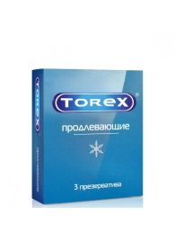 Презервативы Torex  Продлевающие  с пролонгирующим эффектом - 3 шт. - Torex - купить с доставкой в Санкт-Петербурге