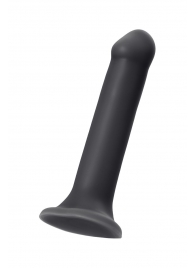Черный фаллос на присоске Silicone Bendable Dildo XL - 20 см. - Strap-on-me - купить с доставкой в Санкт-Петербурге