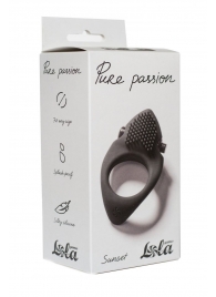 Черное эрекционное виброкольцо Pure Passion Sunset - Lola Games - в Санкт-Петербурге купить с доставкой