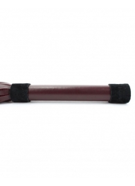 Бордовая плеть Ladys Arsenal с гладкой ручкой - 45 см. - БДСМ Арсенал - купить с доставкой в Санкт-Петербурге