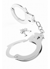 Металлические серебристые наручники Designer Metal Handcuffs - Pipedream - купить с доставкой в Санкт-Петербурге