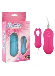 Розовый вибростимулятор с усиками Angel Baby NIpple Cock clips - Howells - в Санкт-Петербурге купить с доставкой