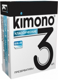 Классические презервативы KIMONO - 3 шт. - Kimono - купить с доставкой в Санкт-Петербурге