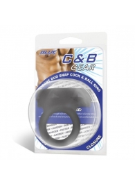 Черное двойное силиконовое кольцо С B GEAR - BlueLine - в Санкт-Петербурге купить с доставкой