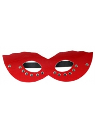 Красная маска CLASSIC с заклёпками - Eroticon - купить с доставкой в Санкт-Петербурге
