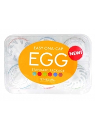 Набор из 6 мастурбаторов Tenga EGG Easy Beat с различным рельефом - Tenga - в Санкт-Петербурге купить с доставкой