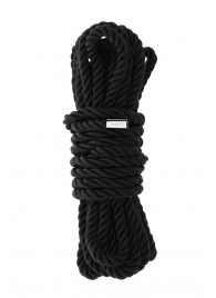Черная веревка для шибари DELUXE BONDAGE ROPE - 5 м. - Dream Toys - купить с доставкой в Санкт-Петербурге