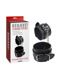 Черные наручники Be good Wrist Cuffs - Chisa - купить с доставкой в Санкт-Петербурге