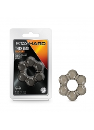 Дымчатое эрекционное кольцо Stay Hard Thick Bead Cock Ring - Blush Novelties - в Санкт-Петербурге купить с доставкой