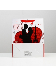 Подарочный пакет  Романтичная пара Love  - 32 х 26 см. - Сима-Ленд - купить с доставкой в Санкт-Петербурге