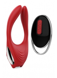Красное эрекционное кольцо EROS с пультом ДУ - Dream Toys - в Санкт-Петербурге купить с доставкой
