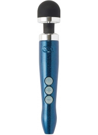 Синий беспроводной вибратор Doxy Die Cast 3R Rechargeable Wand - 28 см. - Doxy