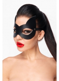 Черная маска  Кошечка  с ушками - Джага-Джага - купить с доставкой в Санкт-Петербурге