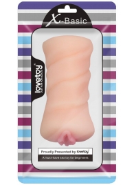 Телесный мастурбатор-вагина X-Basic Pocket Pussy без вибрации - Lovetoy - в Санкт-Петербурге купить с доставкой