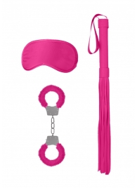 Розовый набор для бондажа Introductory Bondage Kit №1 - Shots Media BV - купить с доставкой в Санкт-Петербурге