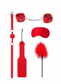 Красный игровой набор БДСМ Introductory Bondage Kit №4 - Shots Media BV - купить с доставкой в Санкт-Петербурге