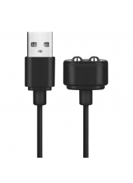Черный магнитный кабель для зарядки Saisfyer USB Charging Cable - Satisfyer - купить с доставкой в Санкт-Петербурге