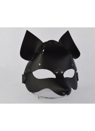 Черная кожаная маска  Лиса - Sitabella - купить с доставкой в Санкт-Петербурге