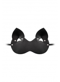 Закрытая черная маска  Кошка - Штучки-дрючки - купить с доставкой в Санкт-Петербурге