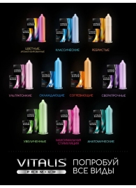 Презервативы Vitalis Premium Mix - 15 шт. - Vitalis - купить с доставкой в Санкт-Петербурге