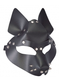 Черная маска Wolf с шипами - Sitabella - купить с доставкой в Санкт-Петербурге