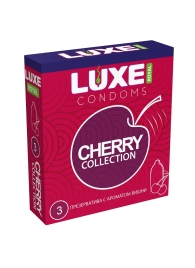 Презервативы с ароматом вишни LUXE Royal Cherry Collection - 3 шт. - Luxe - купить с доставкой в Санкт-Петербурге