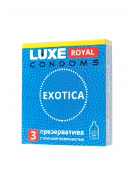 Текстурированные презервативы LUXE Royal Exotica - 3 шт. - Luxe - купить с доставкой в Санкт-Петербурге