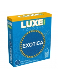 Текстурированные презервативы LUXE Royal Exotica - 3 шт. - Luxe - купить с доставкой в Санкт-Петербурге