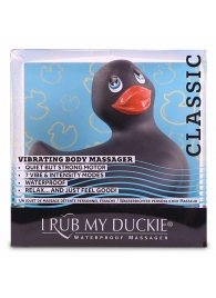 Черный вибратор-уточка I Rub My Duckie 2.0 - Big Teaze Toys - купить с доставкой в Санкт-Петербурге
