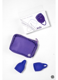 Набор из 2 синих менструальных чаш Iris - Lola Games - купить с доставкой в Санкт-Петербурге