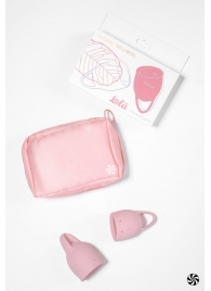 Набор из 2 розовых менструальных чаш Magnolia - Lola Games - купить с доставкой в Санкт-Петербурге