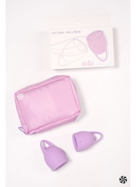 Набор из 2 сиреневых менструальных чаш Orchid - Lola Games - купить с доставкой в Санкт-Петербурге