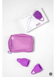 Набор из 2 лиловых менструальных чаш Tulip - Lola Games - купить с доставкой в Санкт-Петербурге