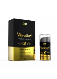 Жидкий интимный гель с эффектом вибрации Vibration! Vodka Energy - 15 мл. - INTT - купить с доставкой в Санкт-Петербурге