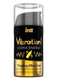 Жидкий интимный гель с эффектом вибрации Vibration! Vodka Energy - 15 мл. - INTT - купить с доставкой в Санкт-Петербурге