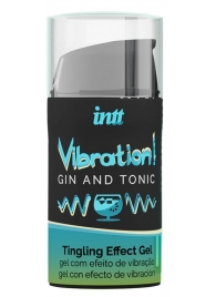 Жидкий интимный гель с эффектом вибрации Vibration! Gin   Tonic - 15 мл. - INTT - купить с доставкой в Санкт-Петербурге