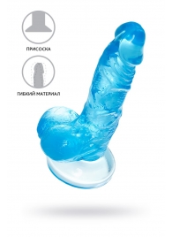 Голубой реалистичный фаллоимитатор Indy - 15,8 см. - A-toys купить с доставкой в интернет-магазине Orgasmix в Санкт-Петербурге Голубой реалистичный фаллоимитатор Indy - 15,8 см. - A-toys