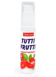 Гель-смазка Tutti-frutti со вкусом барбариса - 30 гр. - Биоритм - купить с доставкой в Санкт-Петербурге