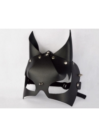 Черная кожаная маска  Черт - Sitabella - купить с доставкой в Санкт-Петербурге