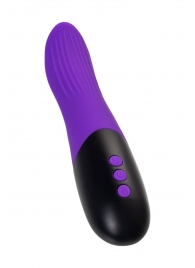Фиолетовый ротатор «Дрючка-заменитель» с функцией нагрева - 18 см. - Штучки-дрючки