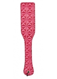 Розовый пэддл с геометрическим рисунком - 32 см. - Erokay - купить с доставкой в Санкт-Петербурге