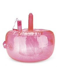 Розовая надувная подушка для секса в вибратором - Lux Fetish - купить с доставкой в Санкт-Петербурге