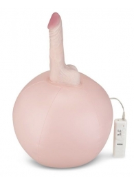 Надувной секс-мяч с реалистичным вибратором - Lux Fetish - купить с доставкой в Санкт-Петербурге
