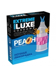 Стимулирующий презерватив  Ночная лихорадка  с ароматом персика - 1 шт. - Luxe - купить с доставкой в Санкт-Петербурге