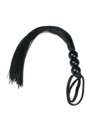 Черная силиконовая плеть Silicone Whip - 32 см. - Easy toys - купить с доставкой в Санкт-Петербурге