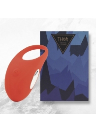 Красное кольцо с вибрацией Thor Cockring - FeelzToys - в Санкт-Петербурге купить с доставкой