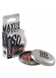 Экстремально тонкие презервативы в железном кейсе MAXUS Extreme Thin - 3 шт. - Maxus - купить с доставкой в Санкт-Петербурге