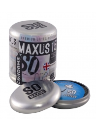 Экстремально тонкие презервативы MAXUS Extreme Thin - 15 шт. - Maxus - купить с доставкой в Санкт-Петербурге
