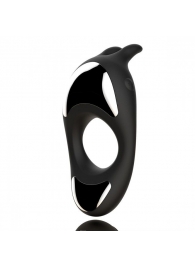 Черное эрекционное кольцо с двумя моторами Zeus Dual Vibe Cock Ring - FeelzToys - в Санкт-Петербурге купить с доставкой