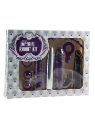 Набор фиолетовых стимуляторов Imperial Rabbit Kit - Toy Joy - купить с доставкой в Санкт-Петербурге